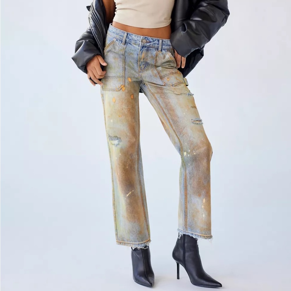BDG Mid-Rise Cowboy Jean - Dyed Distressed - NEW with tags.